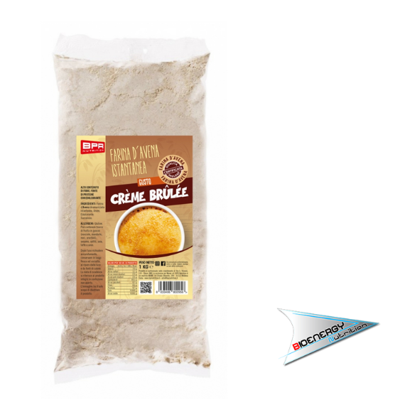 Bpr Nutrition-FARINA D'AVENA ISTANTANEA AROMATIZZATA (Conf. 1 Kg)   Cremè Brulèe  